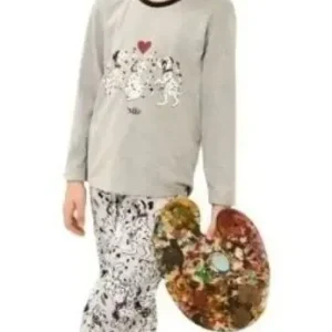 Pijama Invierno Nena Estampa Dalmata Marcela Koury 4156