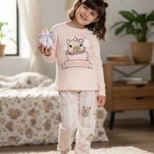 Pijama Infantil Lencatex Modelo 26920 Rosa 10
