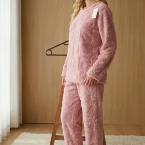 Pijama Mujer Polar Soft Calentito Invierno Bianca 6216 Rosa 1001 Dibujado Unico