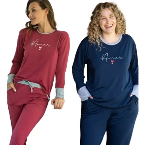 Pijama Invierno De Mujer 24515 Bianca Secreta Talles Grandes