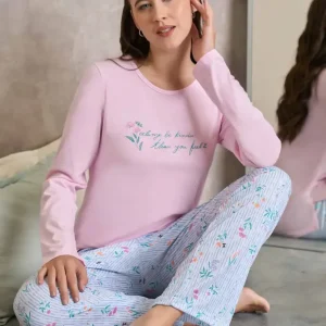 Pijama Invierno Mujer Jersey Algodón Lencatex 25367