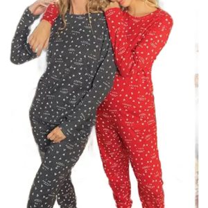Pijama Invierno Mujer De Jersey Lencatex 23360 Talle Grandes