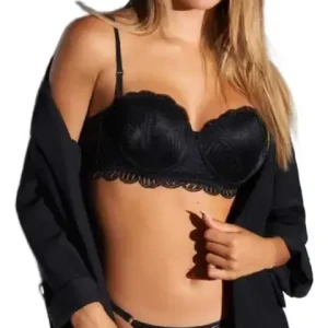 Conjunto De Puntilla Taza Soft Tanga Less Marcela Koury 5690