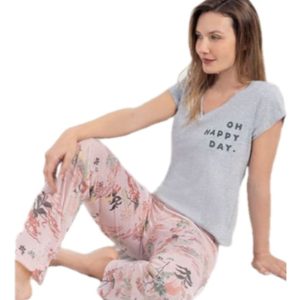 Pijama Verano Mujer Capri De Jersey - Lencatex 23775