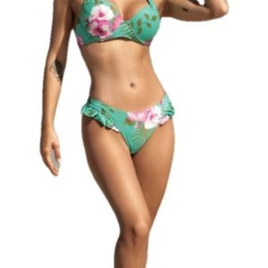 Malla Push Up Estampada Con Colaless Con Tiras Din Dan 1163