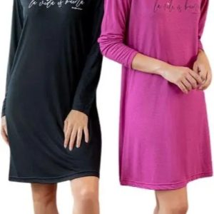 Camisón, Remerón Mujer Susurro 3048 Talles Grandes Al 8 Rojo 5
