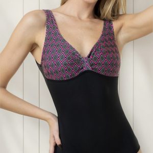 Malla Enteriza Vedetina Mujer Nodagi Modelo 324 Negro 3