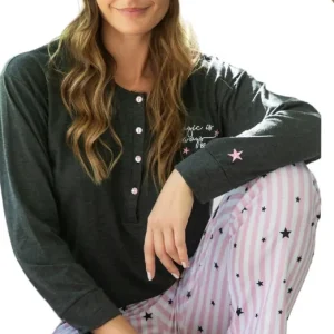 Pijama Invierno De Mujer Con Cartera Bianca Secreta 24510