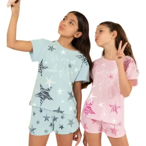 Pijama Verano Nena De Jersey Brilla Oscuridad Lencatex 25925