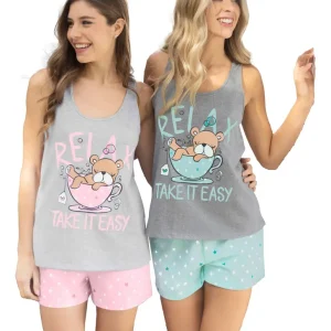 Pijama Mujer Jersey Lencatex 26703 Talle Grande