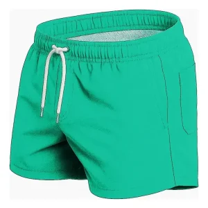 Traje De Baño Malla Hombre Liso Suspensor Bolsillo 78426 Turquesa L/xl